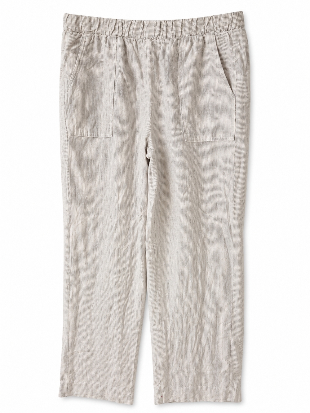St. Tropez Light Beige Linen-Blend Casual Chinos
